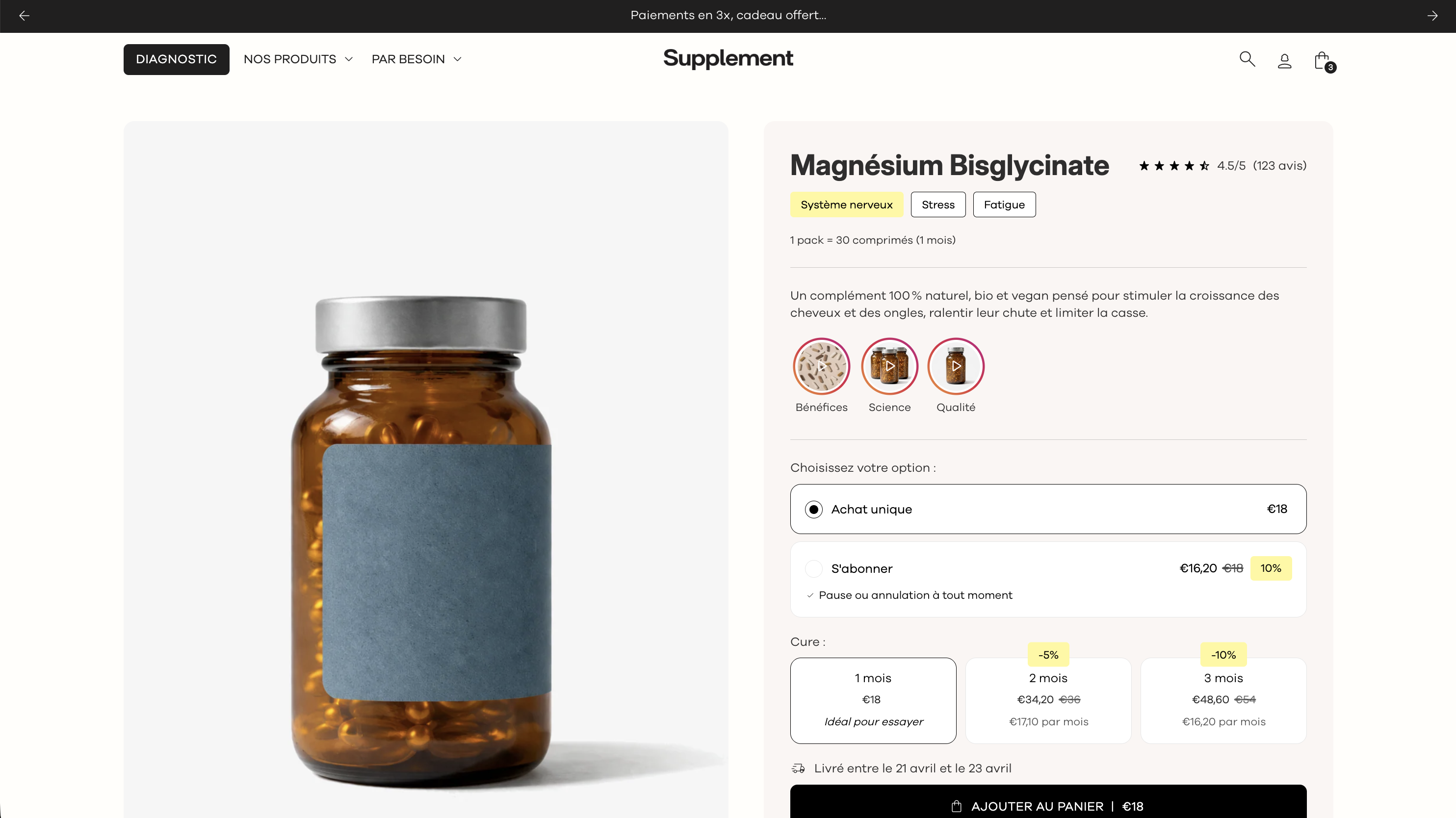 supplement fullstack demo store